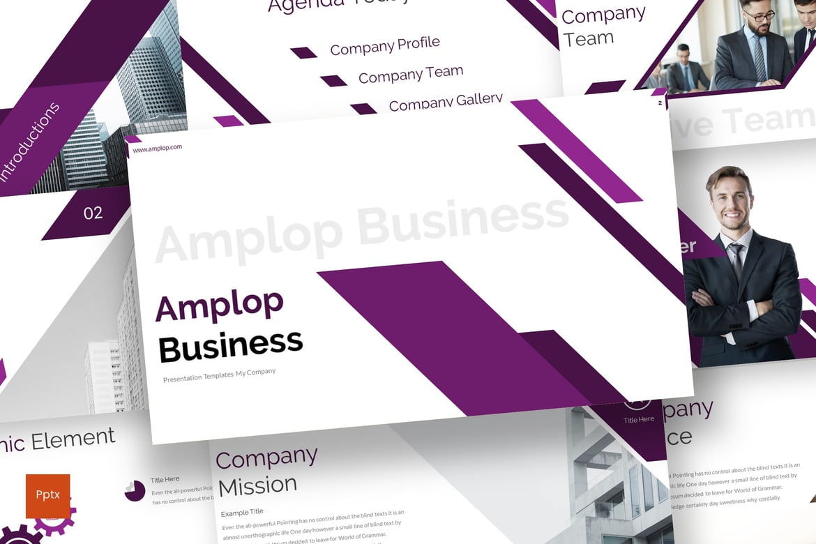 Template Presentasi Amplop - Desain Minimalis dan Kreatif