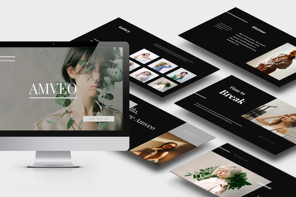 Amveo: Template Presentasi Fashion Profesional untuk Bisnis Anda