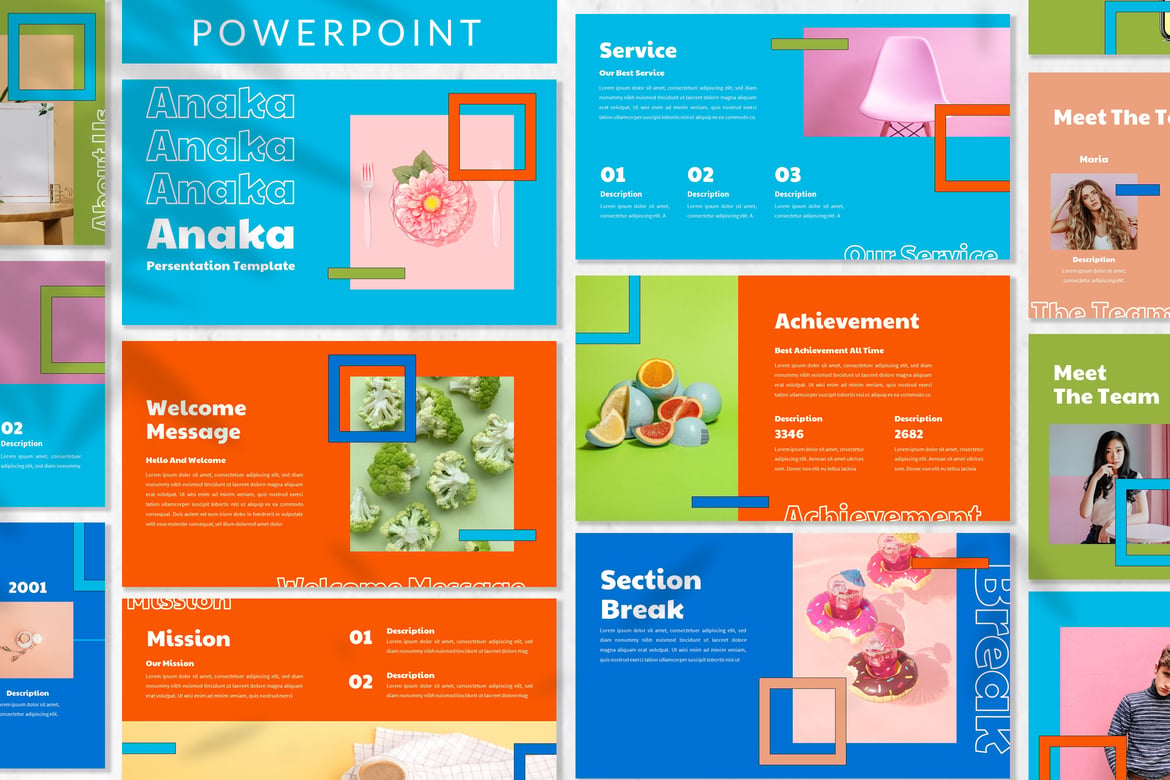 Anaka - Template Powerpoint Berwarna Menarik untuk Presentasi Anda