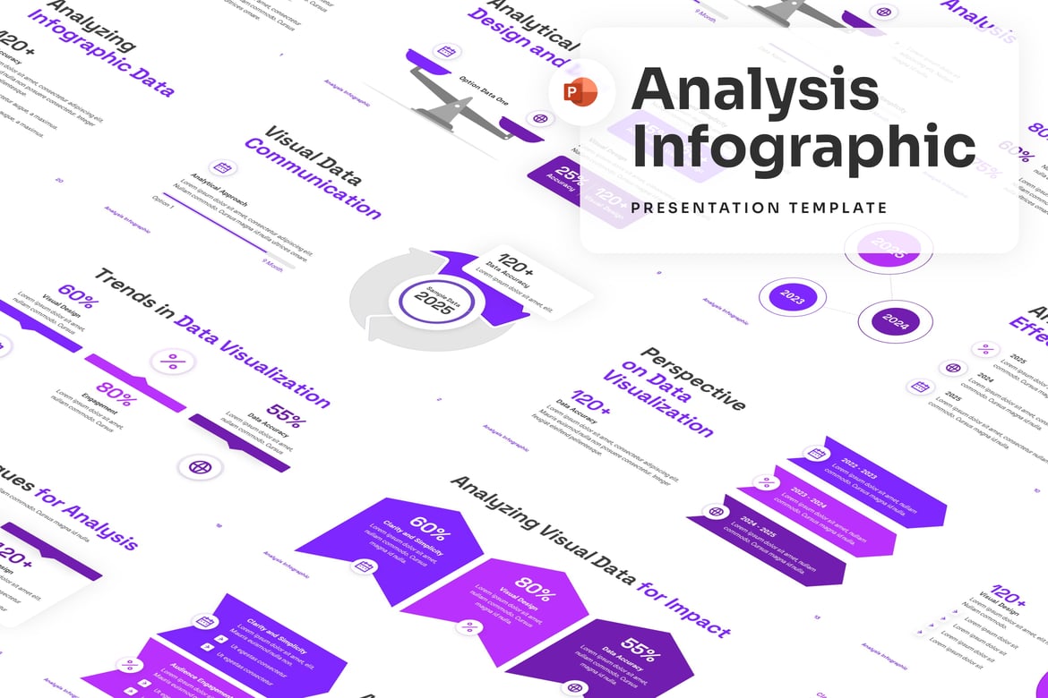 Template Presentasi Infografis PowerPoint Menarik