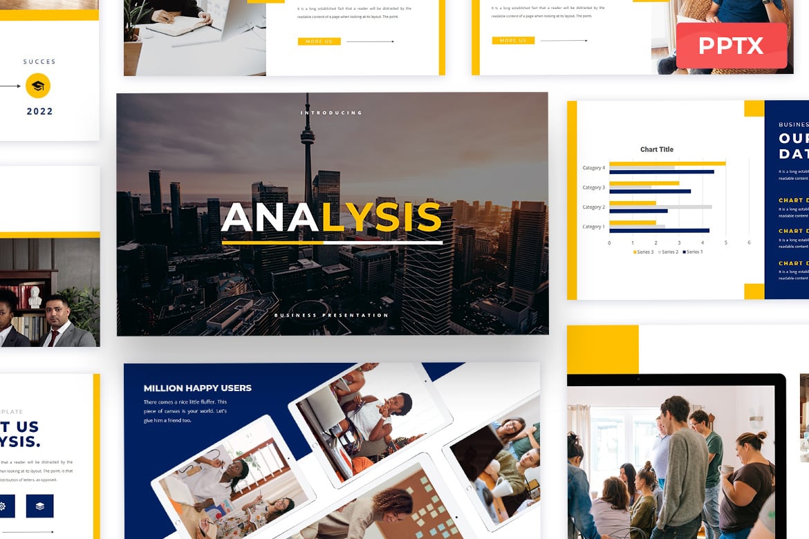 Template Presentasi PowerPoint Analisis yang Menarik dan Modern