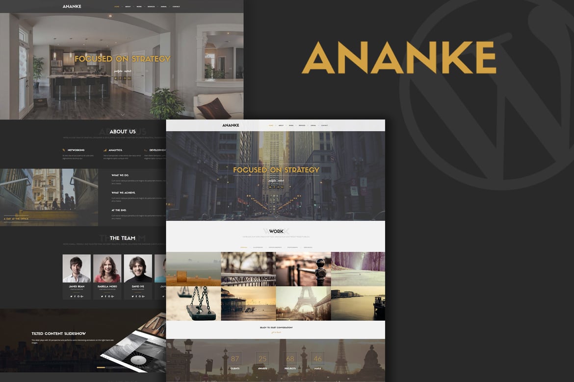 Ananke - Tema WordPress Parallax Satu Halaman yang Modern dan Kreatif