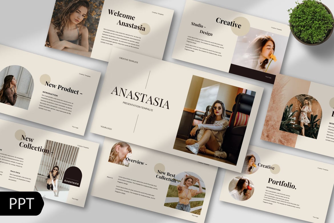 Template PowerPoint Anastasia: Presentasi Modern dan Profesional