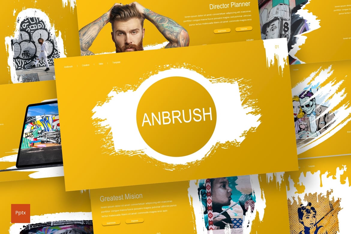 Template Presentasi Anbrush - Solusi Kreatif untuk Presentasi Anda