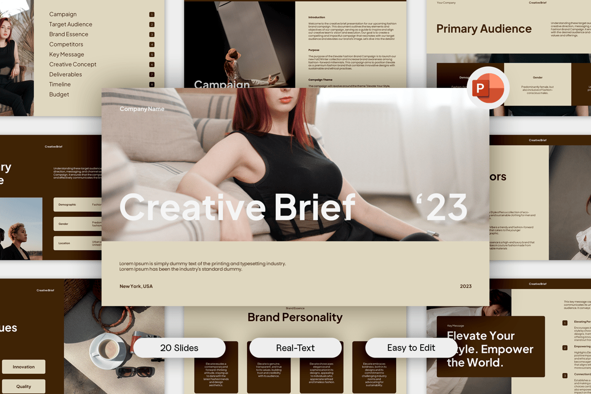 Template PowerPoint Kreatif Ancala - Presentasi yang Minimalis dan Profesional
