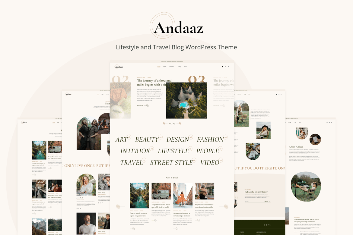 Tema WordPress Andaaz - Blog Gaya Hidup dan Perjalanan yang Menawan