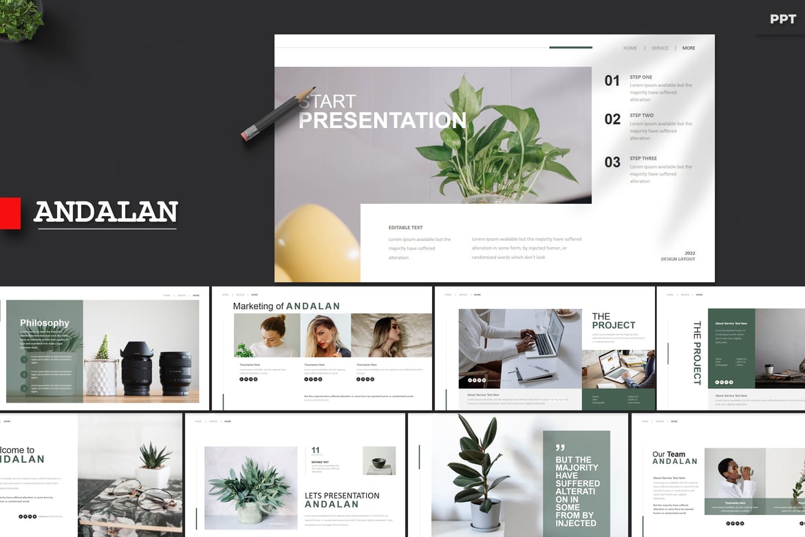 Template Powerpoint Andalan - Presentasi Kreatif dan Profesional