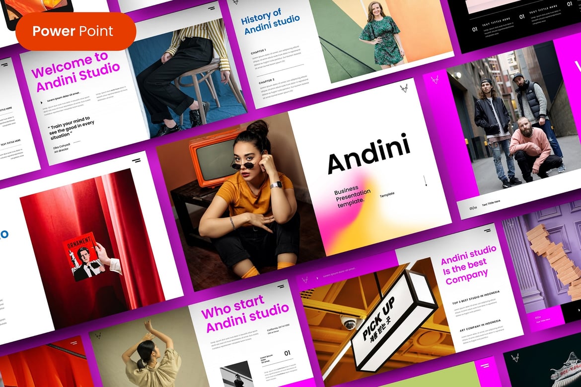 Andini – Template PowerPoint Bisnis yang Menarik