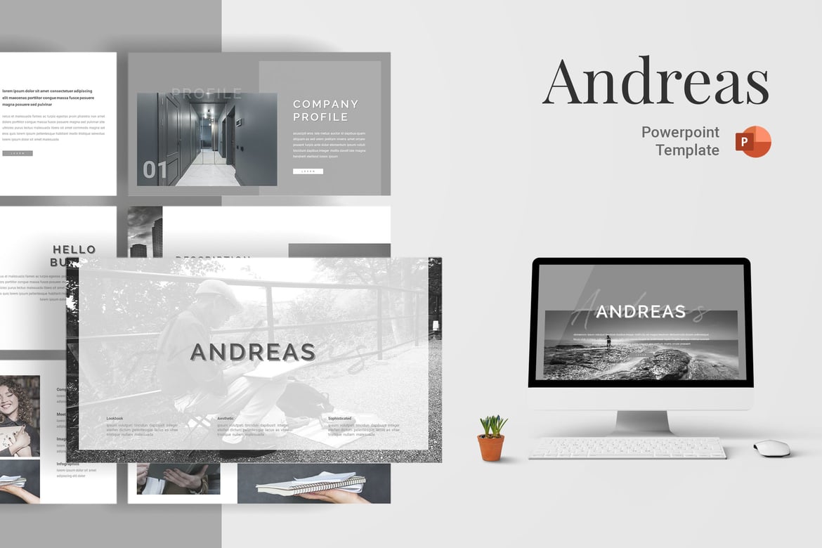 Andreas - Template PowerPoint Profesional dan Menarik