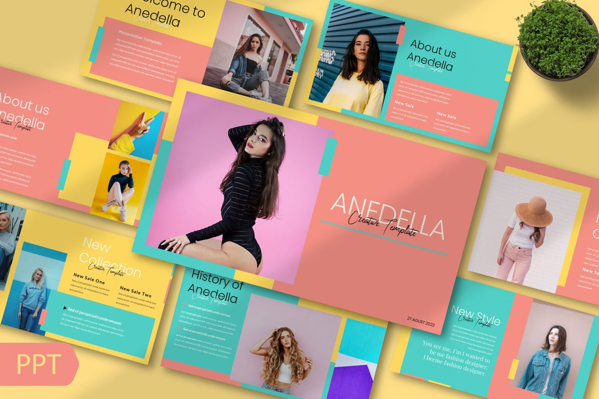 Template PowerPoint Anedella: Solusi Presentasi Modern dan Profesional
