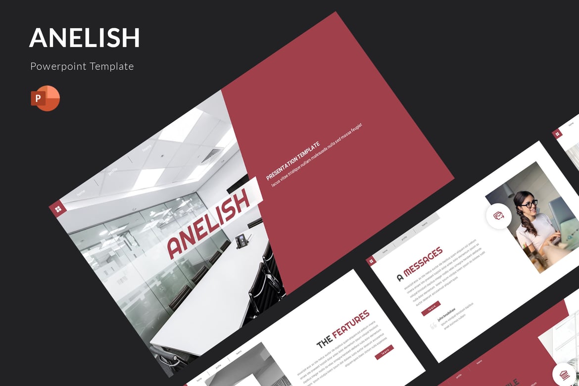 Anelish - Template PowerPoint Serbaguna yang Menarik