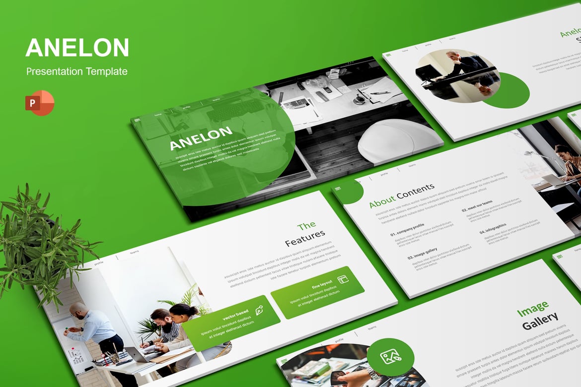 Template Presentasi PowerPoint Anelon yang Menarik dan Profesional