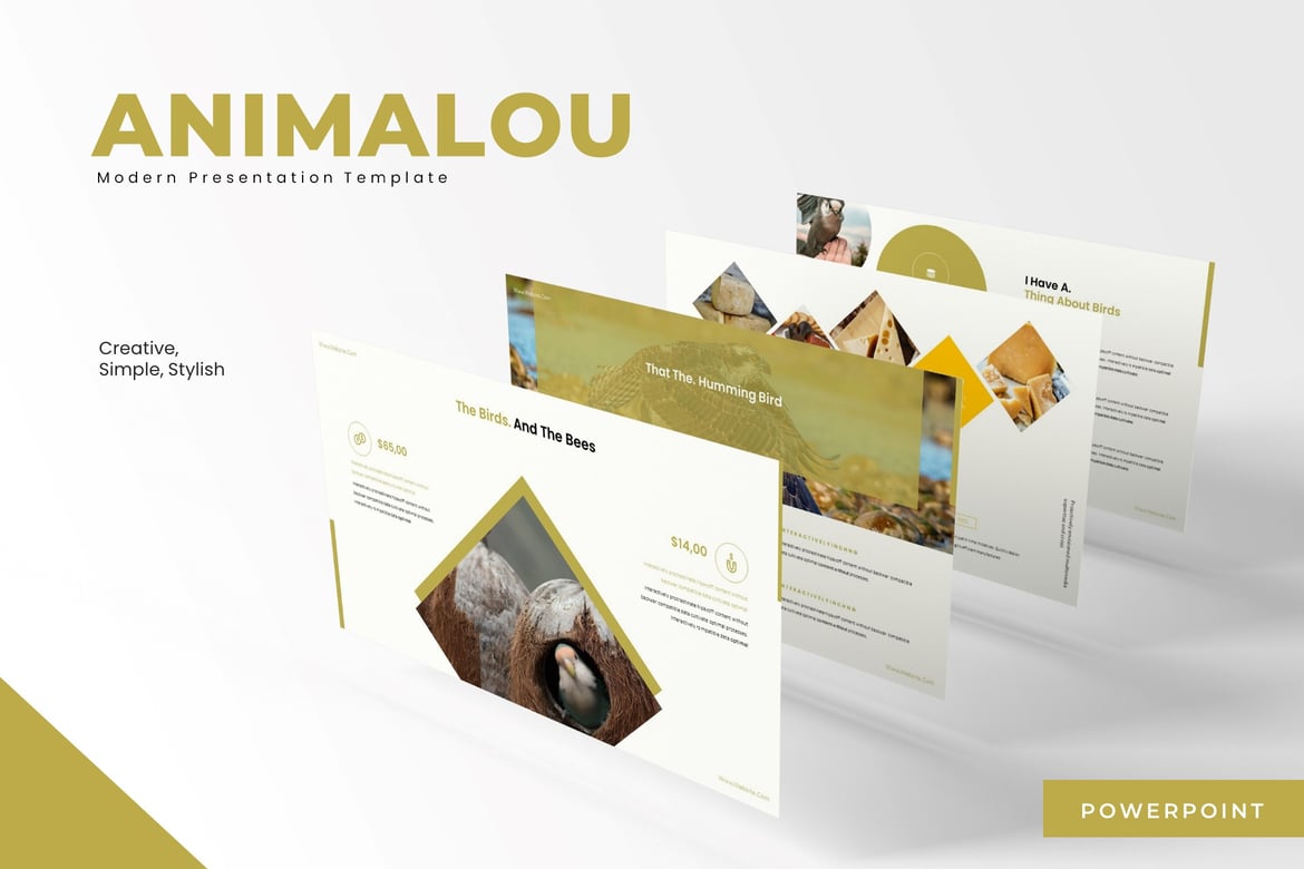 Animalou - Template Powerpoint Serbaguna untuk Presentasi Menarik