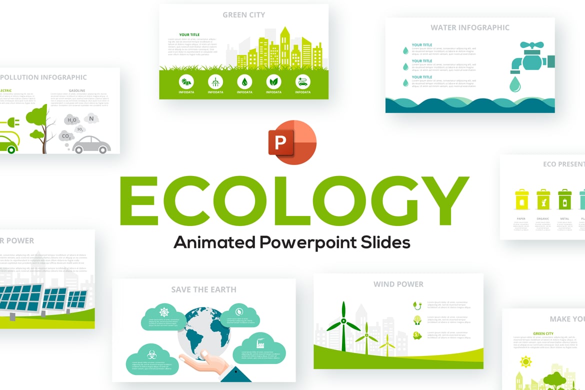 Template PPT Animasi Ekologi yang Menarik