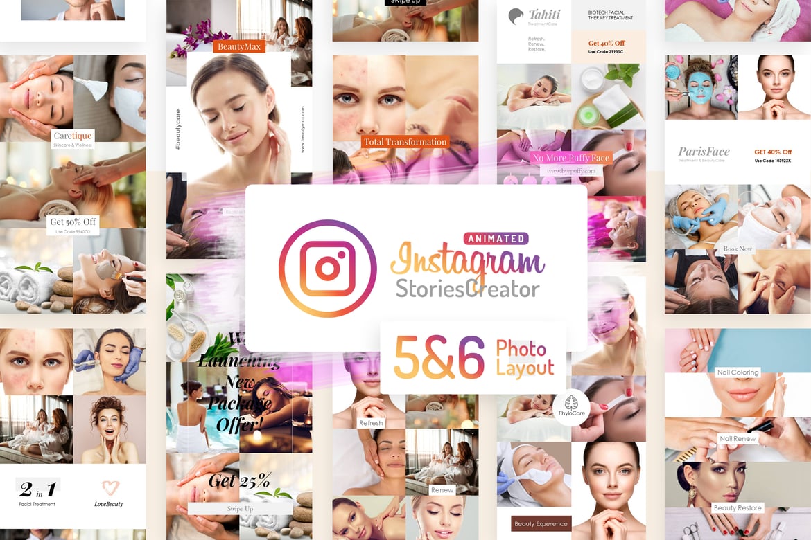Kreator Cerita Instagram Animasi - Template PowerPoint V5/V6