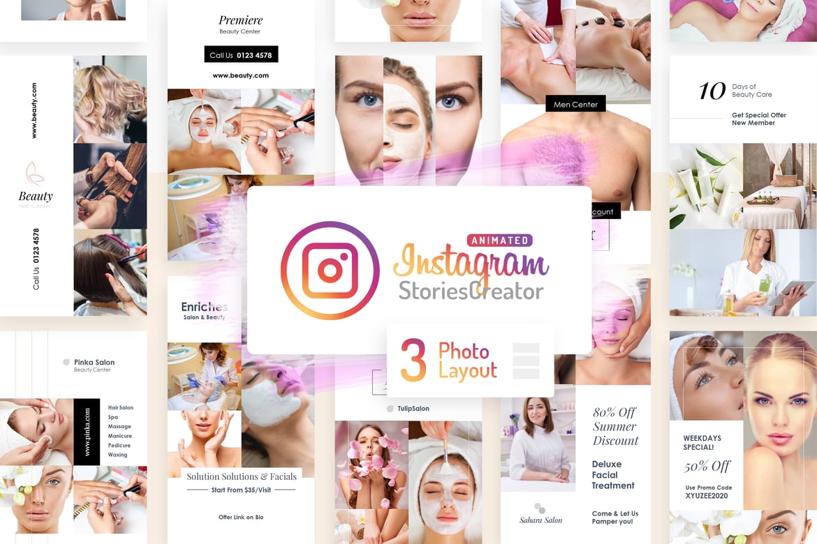 Template PowerPoint Cerita Instagram Animasi V3 yang Menarik