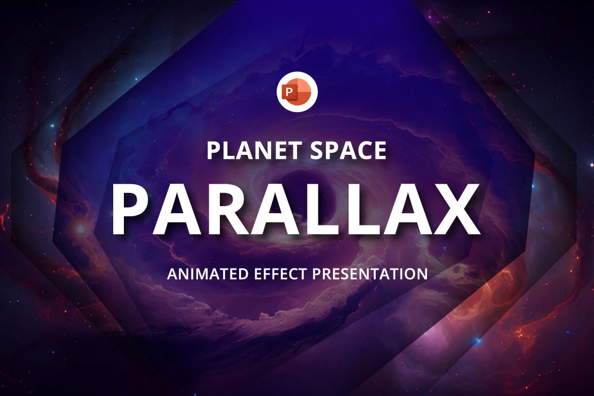 Template Presentasi PowerPoint Animasi Galaksi yang Menakjubkan