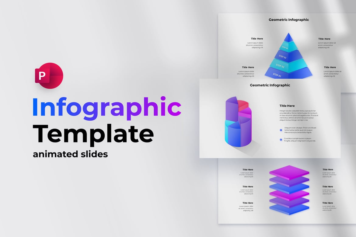 Template PowerPoint Infografis Animasi Menarik