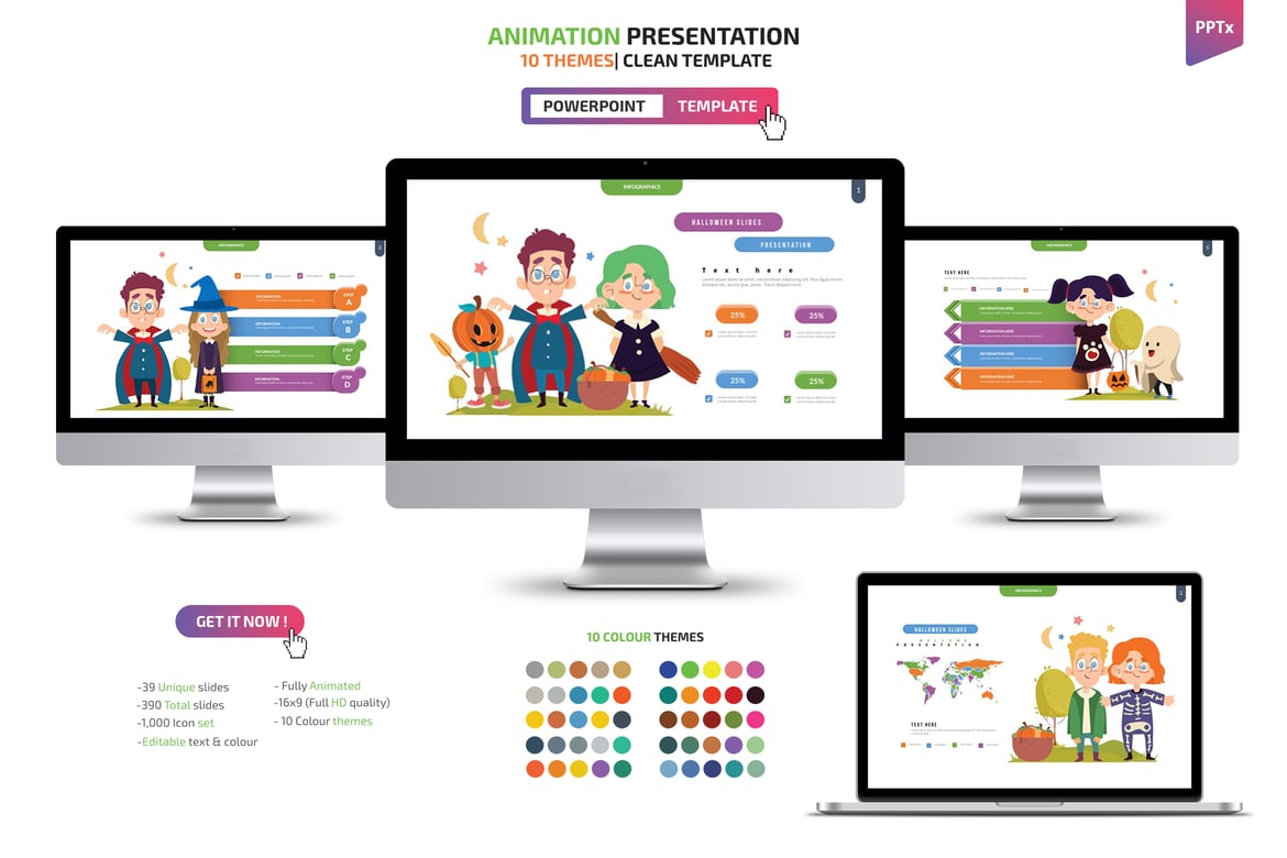 Template Powerpoint Presentasi Animasi yang Menarik