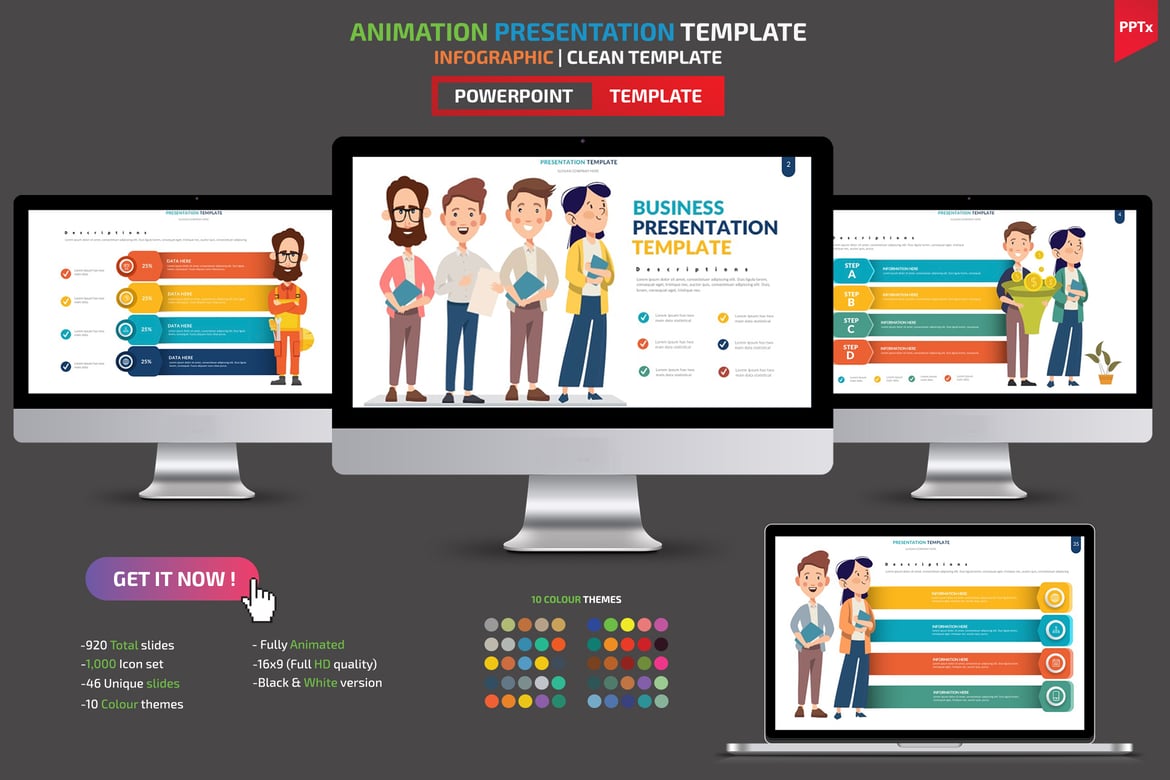 Template Presentasi PowerPoint Animasi Menarik dan Profesional