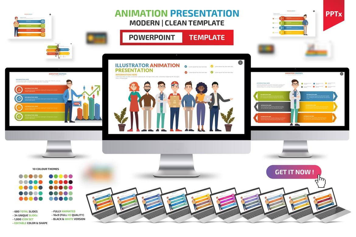 Template Powerpoint Animasi Profesional untuk Presentasi Menarik