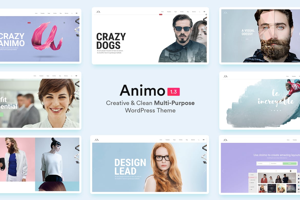 Animo – Tema WordPress Kreatif dan Modern untuk Segala Keperluan