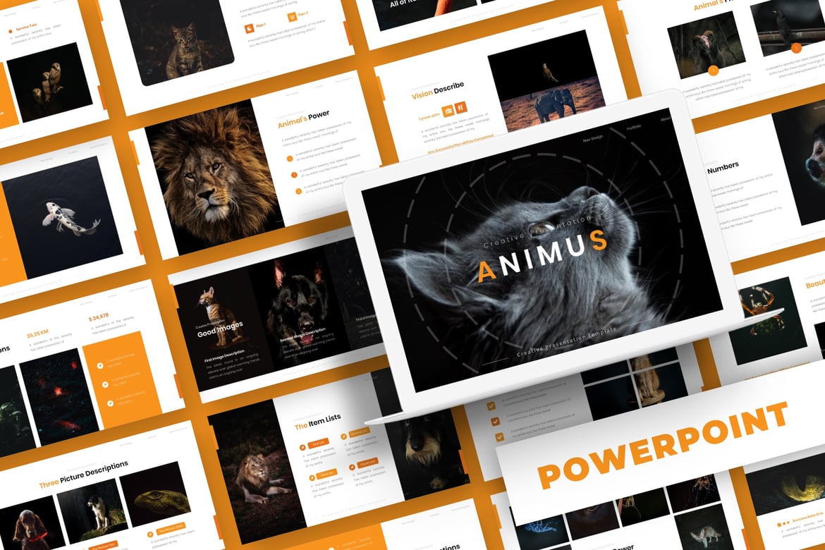 Template PowerPoint Animus - Solusi Presentasi Profesional Anda