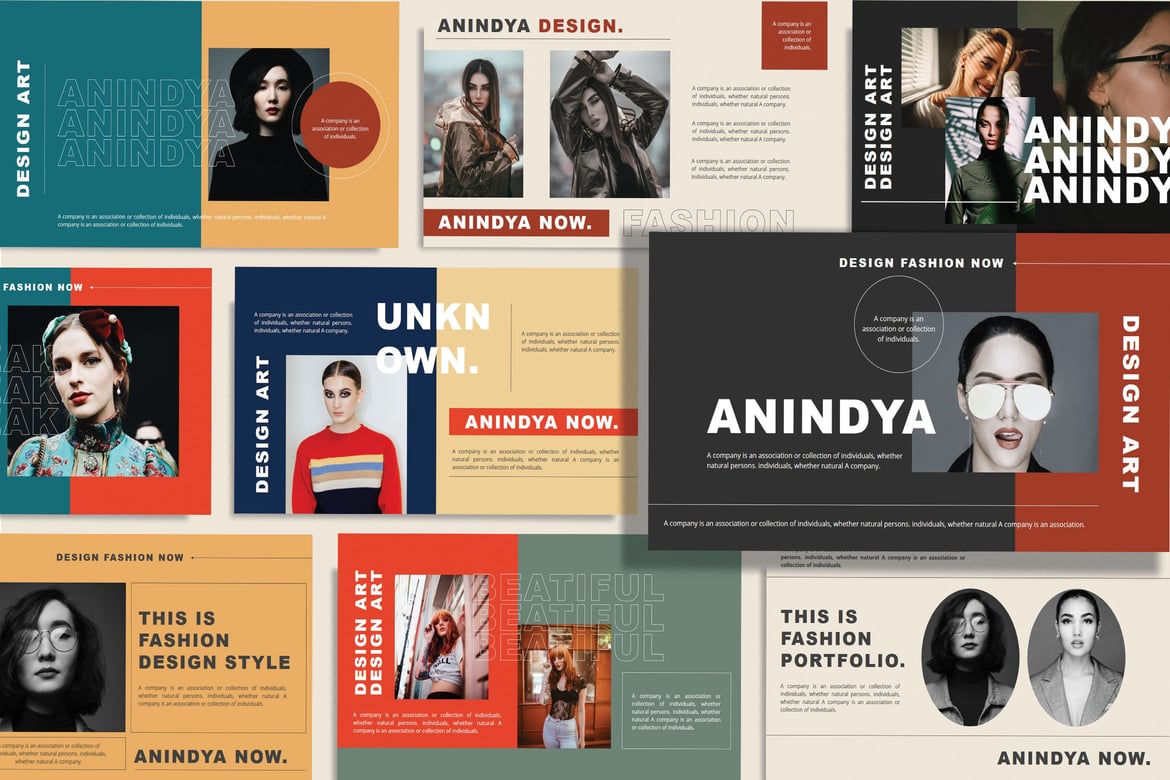 Template Powerpoint ANINDYA - Presentasi Fashion yang Menarik