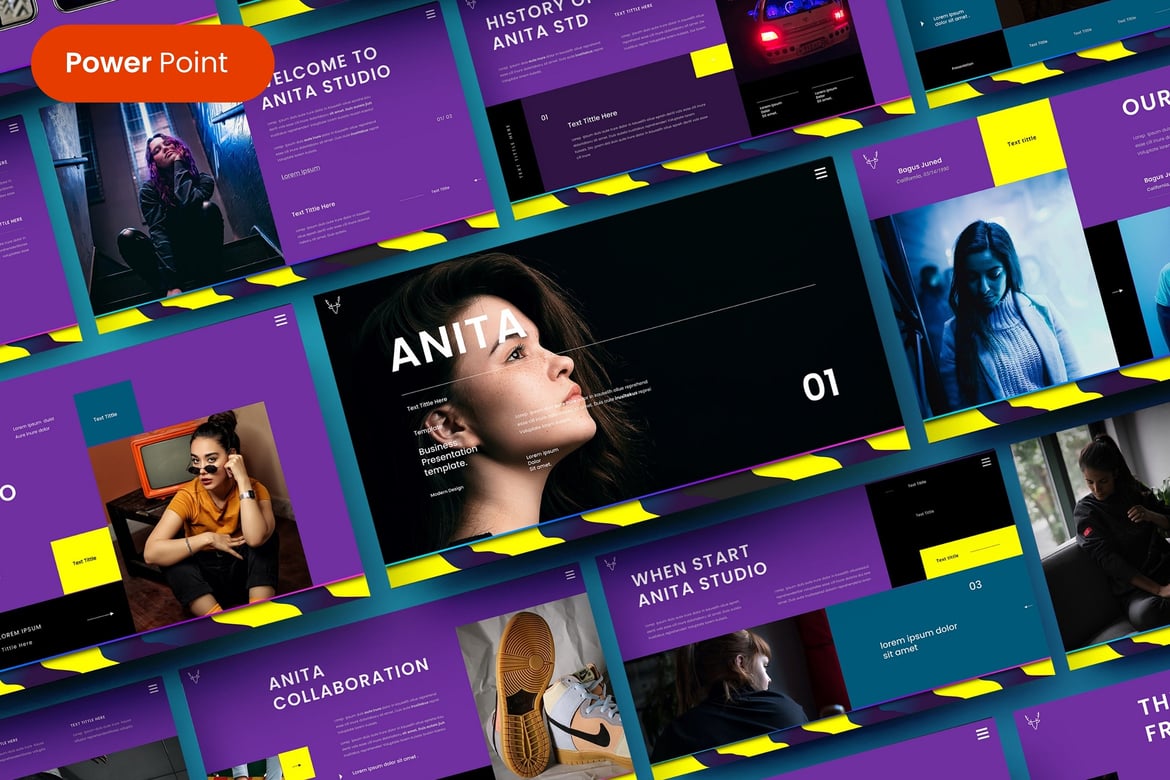 Anita – Template PowerPoint Bisnis yang Menarik dan Profesional