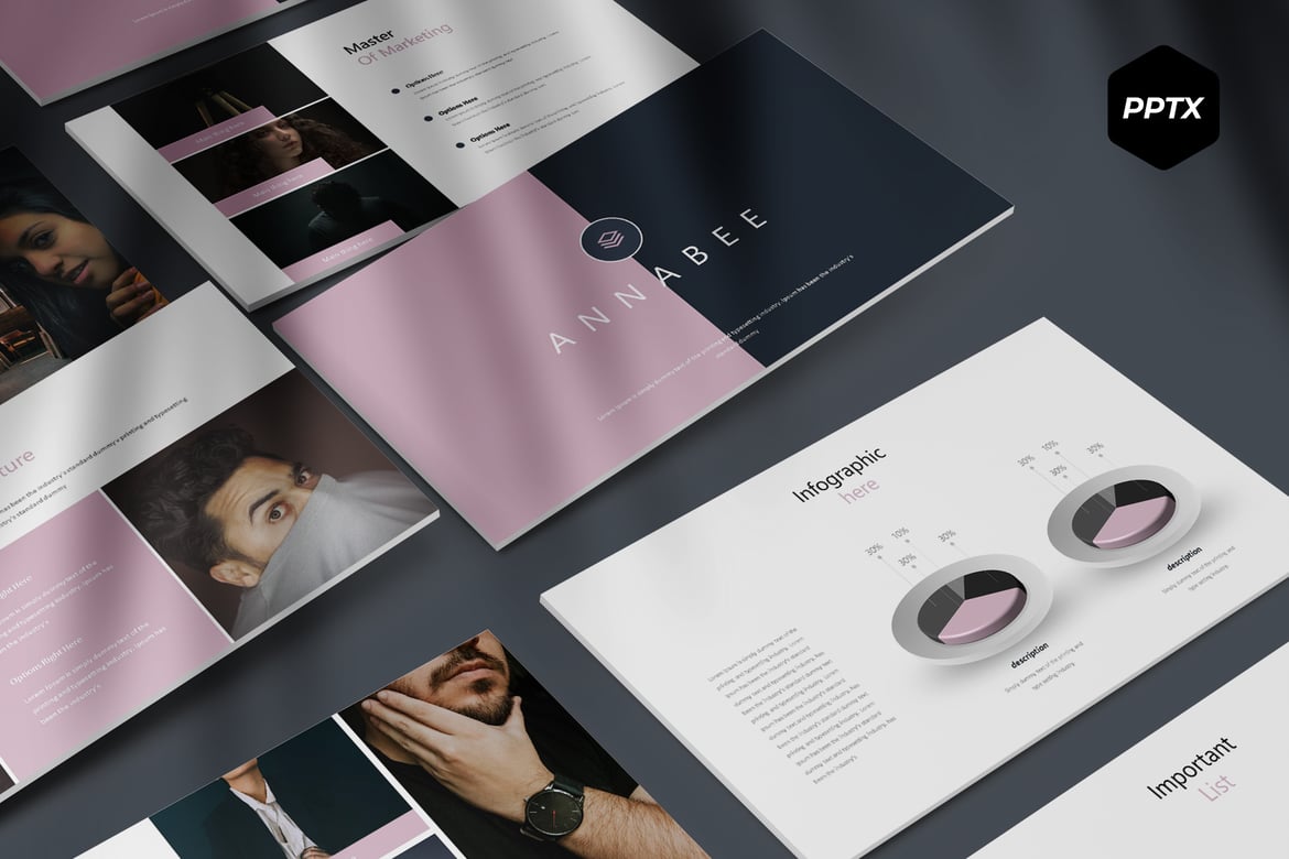 Template PowerPoint Annabee - Solusi Presentasi Multifungsi