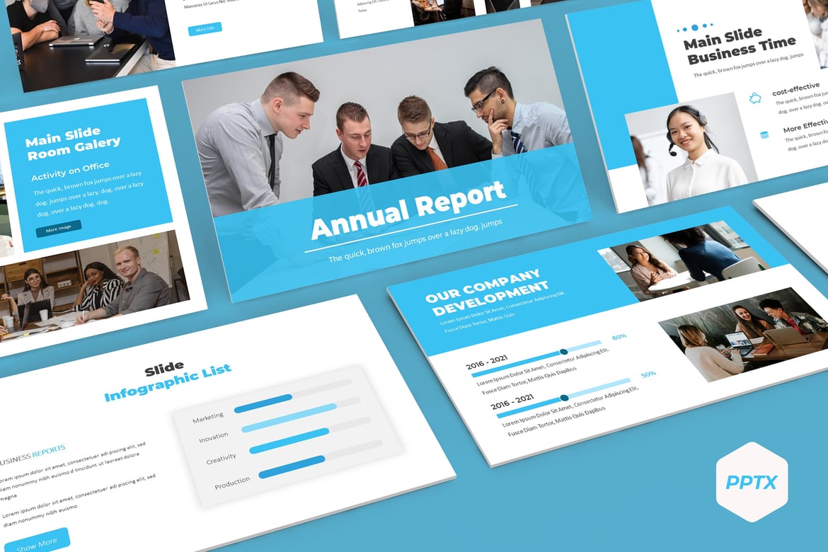 Template PowerPoint Tahunan yang Menarik dan Multifungsi