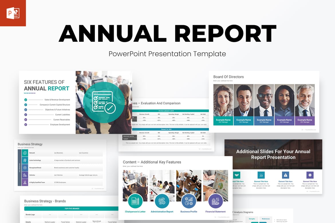Template Presentasi PowerPoint Laporan Tahunan yang Menarik dan Efektif