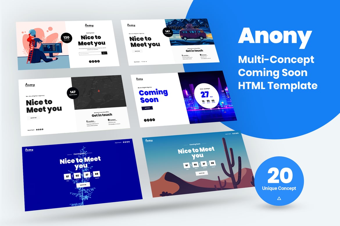 Template Website Anony: Siap Sambut Proyek Anda