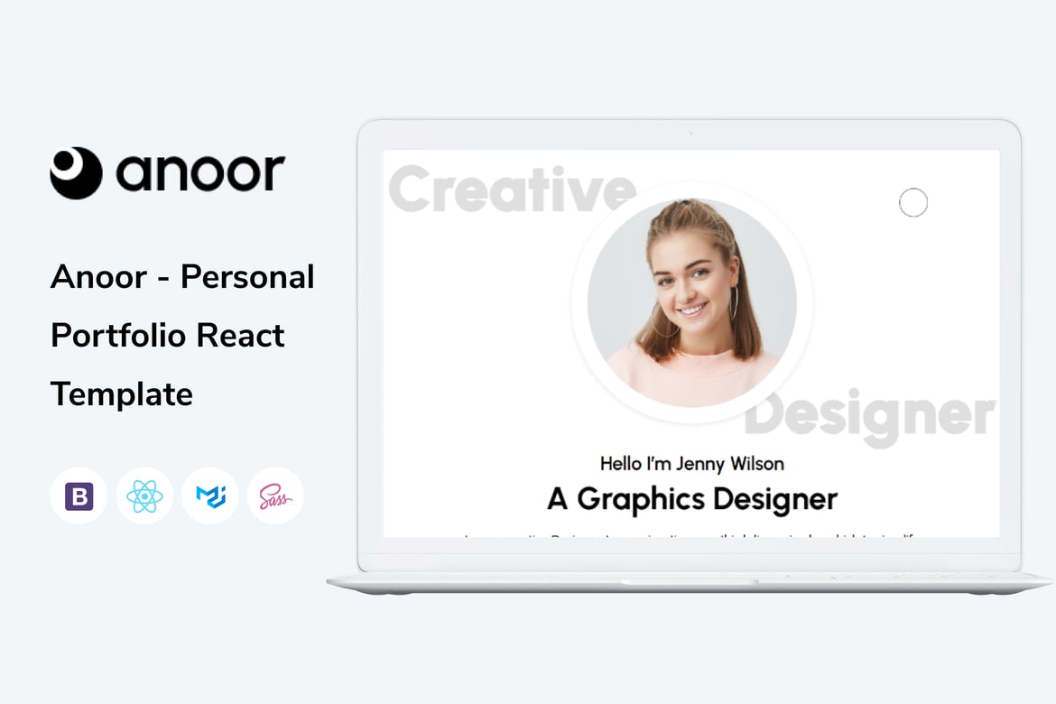 Anoor - Template Website Portofolio Pribadi yang Menakjubkan