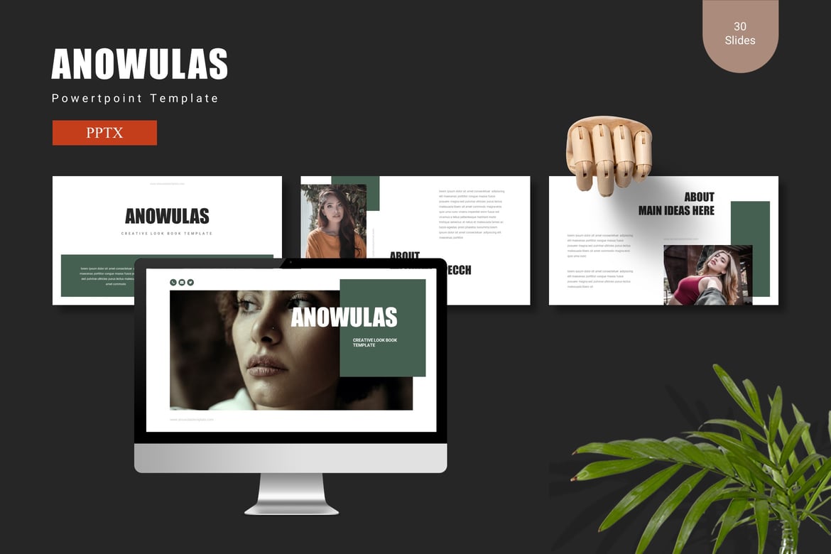 Template Presentasi PowerPoint Anowulas - Komunikasi yang Kuat dan Efektif