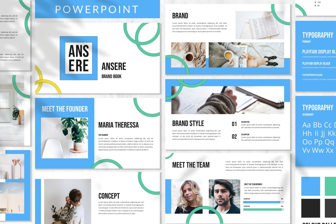 Template PowerPoint Ansere - Solusi Presentasi Profesional Anda