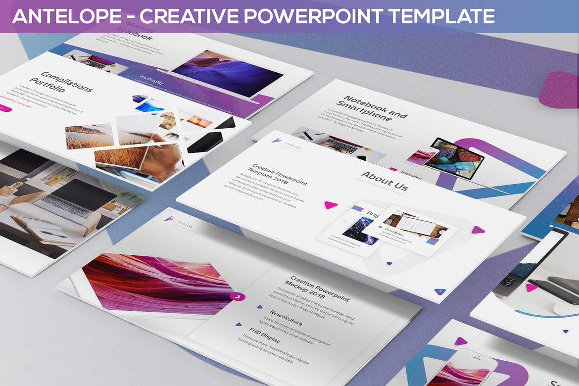 Template Powerpoint Antelope - Solusi Kreatif untuk Presentasi Anda