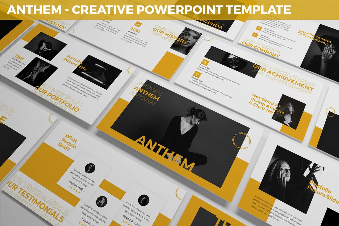 Anthem - Template Powerpoint Kreatif dan Modern