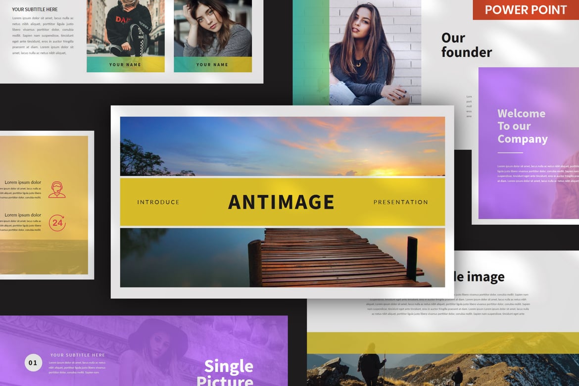 Template Presentasi PowerPoint Antimage yang Serbaguna dan Menarik