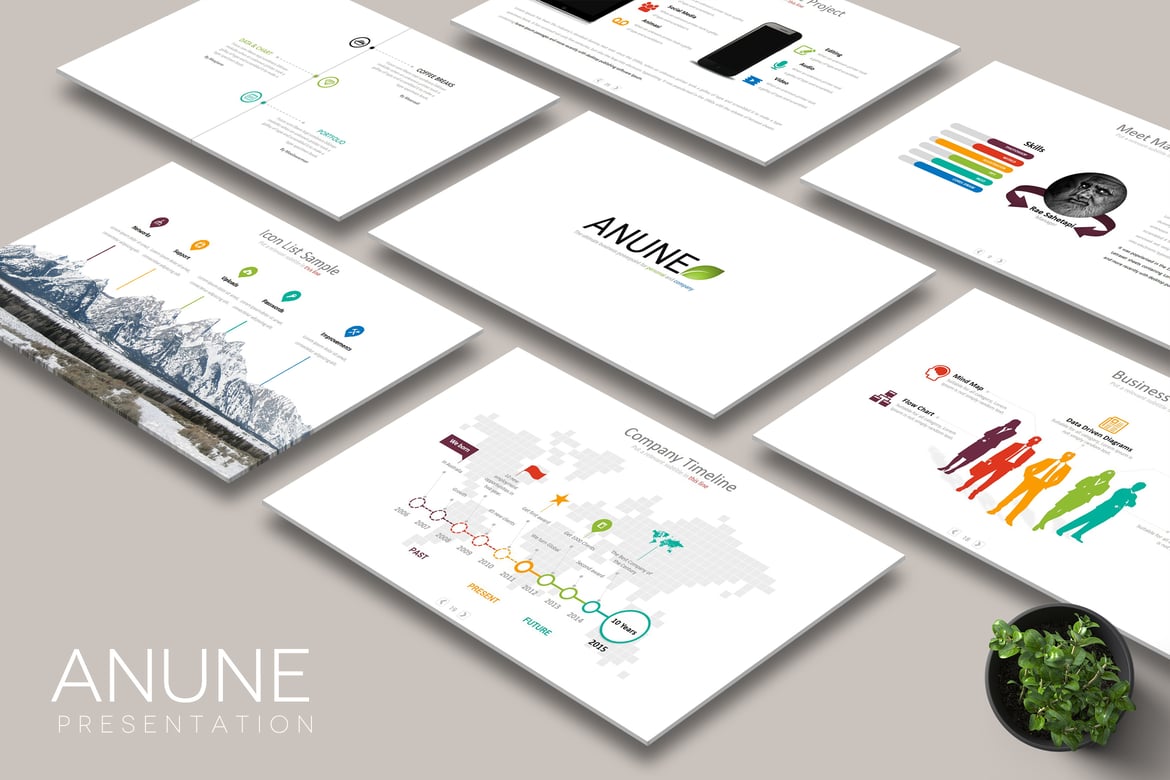 Template PowerPoint ANUNE: Solusi Presentasi Kreatif dan Menarik