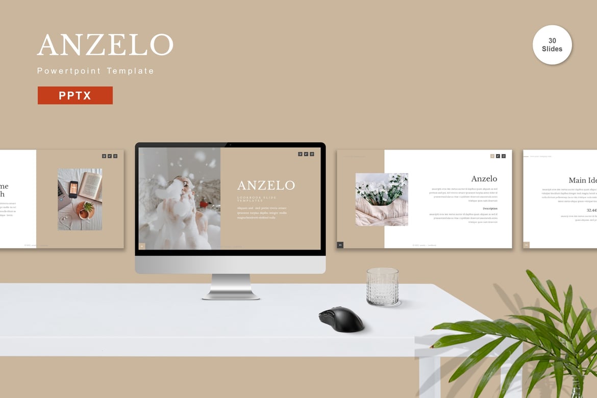 Anzelo - Template Powerpoint Menarik untuk Presentasi Anda