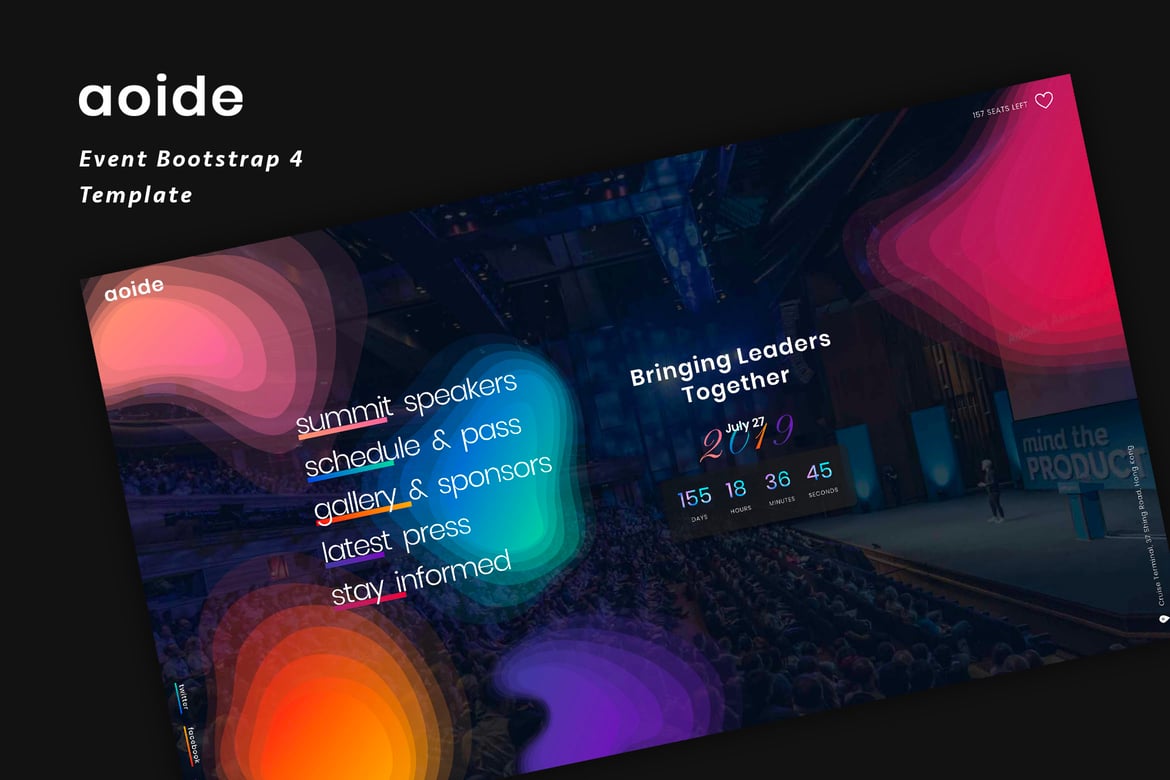 Aoide - Template Website Event Bootstrap 4 yang Menarik