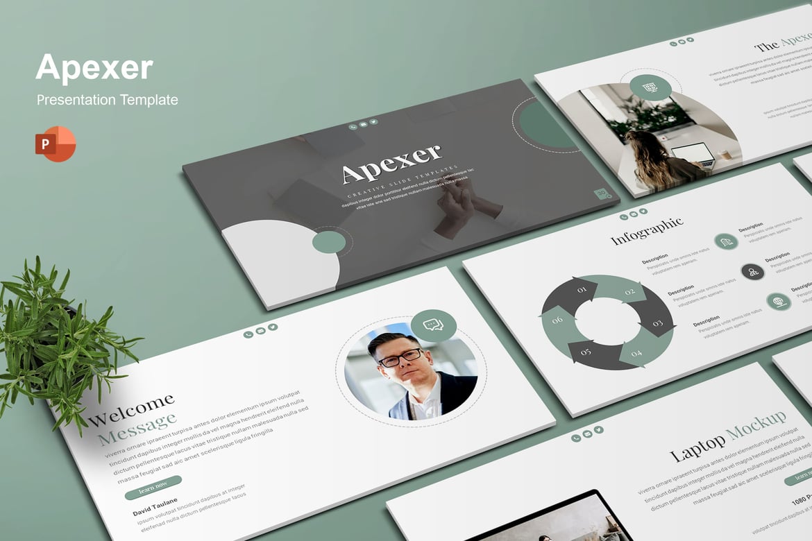 Template Presentasi PowerPoint Apexer yang Menarik dan Profesional