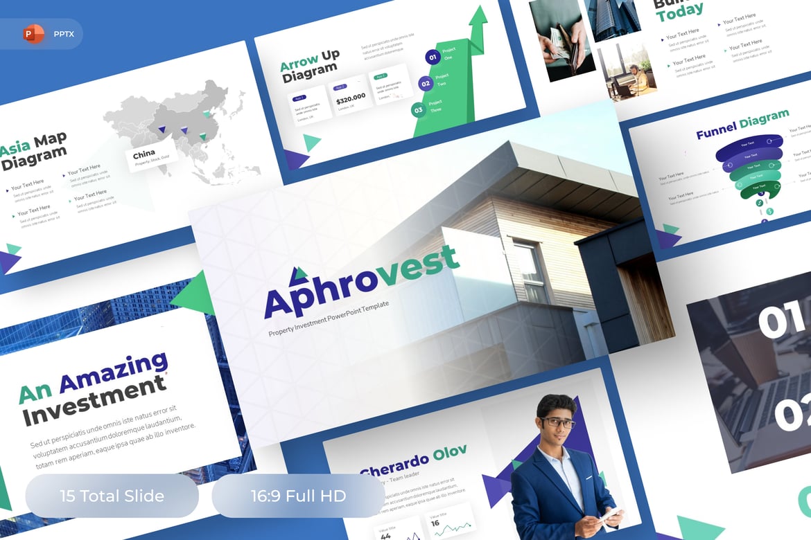 Aphrovest - Template PowerPoint Keuangan yang Menarik