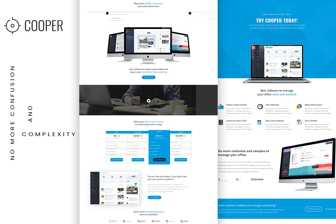 Template Website Landing Aplikasi Modern dan Responsif