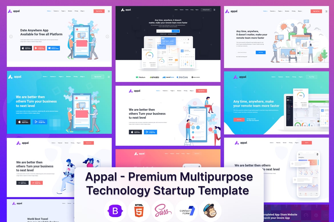 Appal - Template Website Teknologi Serbaguna untuk Startup Anda