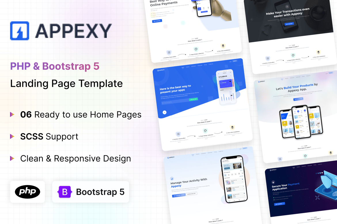 Template Website Responsif Appexy - Solusi Landing Page Profesional