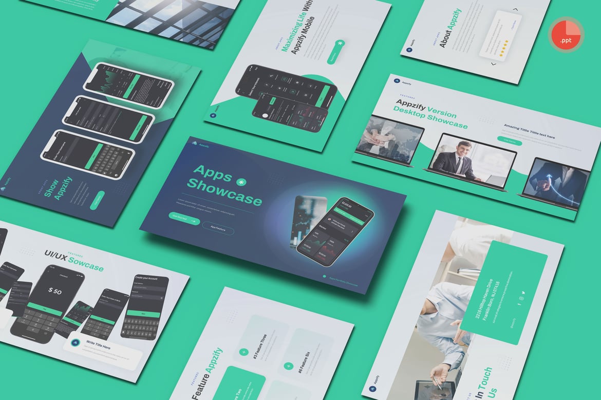 Appzify - Template Presentasi Portofolio Aplikasi yang Menarik