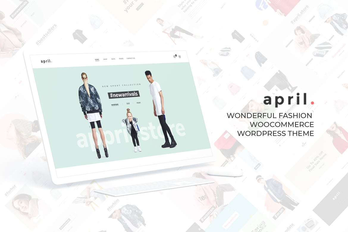 APRIL - Tema WordPress Fashion Terbaik untuk Toko Anda