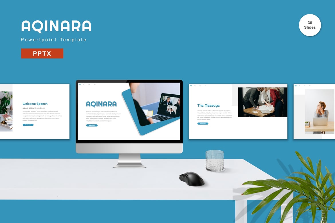 Template Presentasi Aqinara - Solusi Powerpoint untuk Semua Kebutuhan Bisnis dan Pribadi